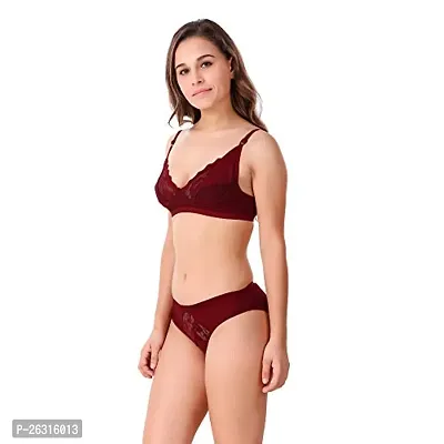 Tace Lingerie Sets Skin  Maroon  Pink Pack of 3-thumb3