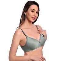 Stylish Cotton Blend Solid Bra for Women, Pack of 3-thumb3