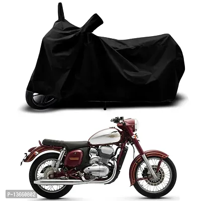 Classic Waterproof Bike Body Cover For Jawa Dual Channel BS6 Special Used For Dust Particle-Sun UV Rays-Water Drop(Black)-thumb0