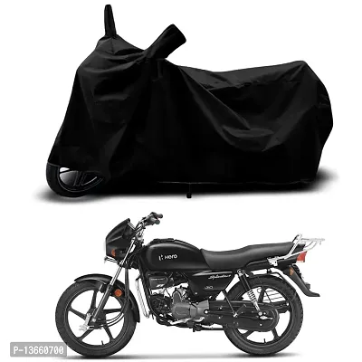 Classic Waterproof Bike Body Cover For Hero Splendor Plus Xtec Special Used For Dust Particle-Sun UV Rays-Water Drop(Black)