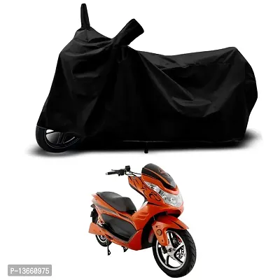 Classic Waterproof Scooty Body Cover For Okinawa Cruiser Special Used For Dust Particle-Sun UV Rays-Water Drop(Black)