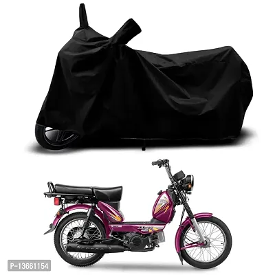 Classic Waterproof Scooty Body Cover For TVS XL100 Heavy Duty i Touch Special Used For Dust Particle-Sun UV Rays-Water Drop(Black)