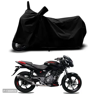 Classic Waterproof Bike Body Cover For Bajaj Pulsar 150 Twin Disc BS6 Special Used For Dust Particle-Sun UV Rays-Water Drop(Black)