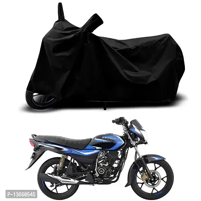 Classic Waterproof Bike Body Cover For Bajaj Platina 100 Special Used For Dust Particle-Sun UV Rays-Water Drop(Black)-thumb0