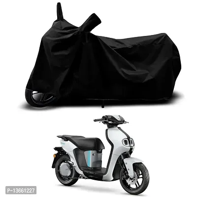 Classic Waterproof Scooty Body Cover For Yamaha Neo's Special Used For Dust Particle-Sun UV Rays-Water Drop(Black)