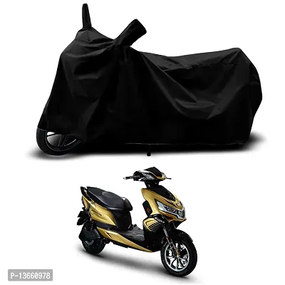 Classic Waterproof Scooty Body Cover For Okinawa iPraise+ STD Special Used For Dust Particle-Sun UV Rays-Water Drop(Black)