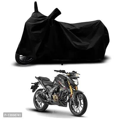 Classic Waterproof Bike Body Cover For Honda CB300F Deluxe Pro Special Used For Dust Particle-Sun UV Rays-Water Drop(Black)