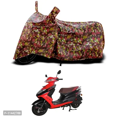 Waterproof Scooty Cover For Ampere V48 Plus Special Used For Dust Particle-Sun UV Rays-Water Drop-Indoor-Outdoor-Parking Full Body Protection(Army Multicolor)