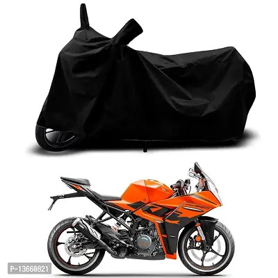 Classic Waterproof Bike Body Cover For KTM 2022 RC 390 GP Edition Special Used For Dust Particle-Sun UV Rays-Water Drop(Black)