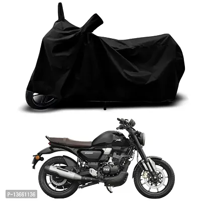 Classic Waterproof Bike Body Cover For TVS Ronin TD Special Used For Dust Particle-Sun UV Rays-Water Drop(Black)