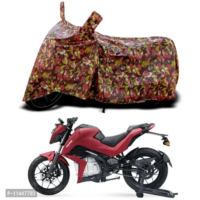 Waterproof Bike Cover For Tork Kratos STD Special Used For Dust Particle-Sun UV Rays-Water Drop-Indoor-Outdoor-Parking Full Body Protection(Army Multicolor)