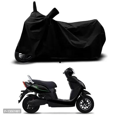 Classic Waterproof Scooty Body Cover For PURE EV eTryst 350 Special Used For Dust Particle-Sun UV Rays-Water Drop(Black)-thumb0