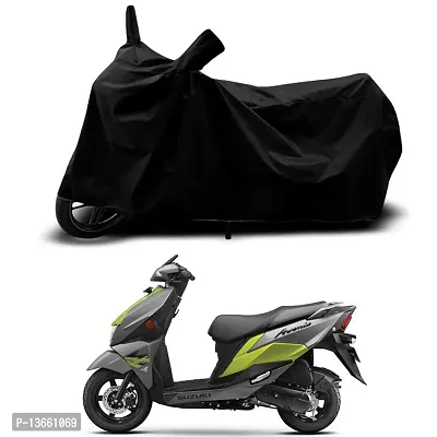 Classic Waterproof Scooty Body Cover For Suzuki Avenis Special Used For Dust Particle-Sun UV Rays-Water Drop(Black)