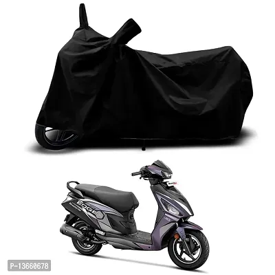 Classic Waterproof Scooty Body Cover For Hero Maestro Edge 125 Disc Special Used For Dust Particle-Sun UV Rays-Water Drop(Black)-thumb0