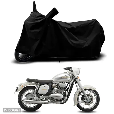 Classic Waterproof Bike Body Cover For Jawa Dual Channel Disc Special Used For Dust Particle-Sun UV Rays-Water Drop(Black)-thumb0