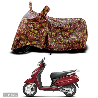 Waterproof Scooty Cover For Honda Activa 125 Special Used For Dust Particle-Sun UV Rays-Water Drop-Indoor-Outdoor-Parking Full Body Protection(Army Multicolor)