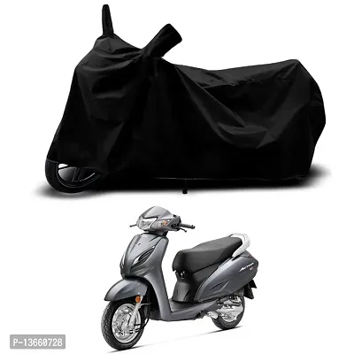 Classic Waterproof Scooty Body Cover For Honda Activa 6G Special Used For Dust Particle-Sun UV Rays-Water Drop(Black)-thumb0