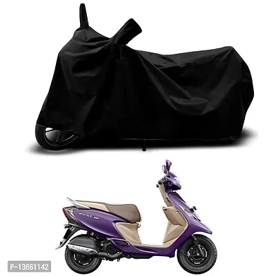 Classic Waterproof Scooty Body Cover For TVS Scooty Zest BS6 Special Used For Dust Particle-Sun UV Rays-Water Drop(Black)