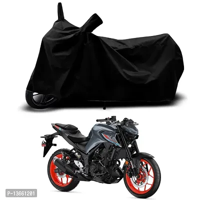 Classic Waterproof Bike Body Cover For Yamaha 2022 MT-03 ABS Special Used For Dust Particle-Sun UV Rays-Water Drop(Black)