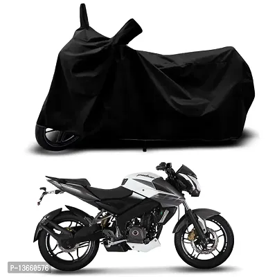 Classic Waterproof Bike Body Cover For Bajaj Pulsar NS200 STD Special Used For Dust Particle-Sun UV Rays-Water Drop(Black)