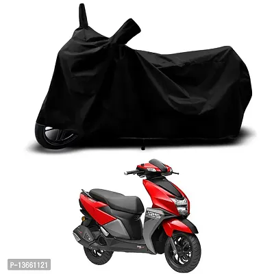 Classic Waterproof Scooty Body Cover For TVS NTORQ 125 Drum Special Used For Dust Particle-Sun UV Rays-Water Drop(Black)