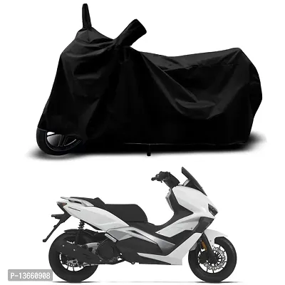 Classic Waterproof Scooty Body Cover For Keeway Vieste 300 Matte BS6 Special Used For Dust Particle-Sun UV Rays-Water Drop(Black)