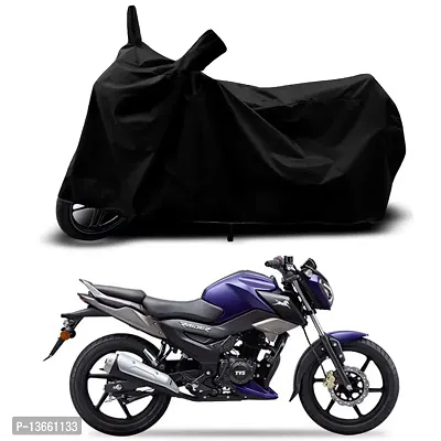 Classic Waterproof Bike Body Cover For TVS Raider Smart Special Used For Dust Particle-Sun UV Rays-Water Drop(Black)