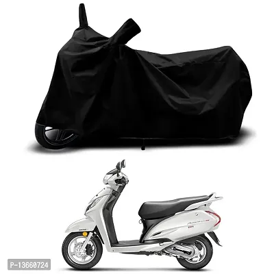 Classic Waterproof Scooty Body Cover For Honda Activa 125 Drum Special Used For Dust Particle-Sun UV Rays-Water Drop(Black)