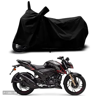 Classic Waterproof Bike Body Cover For TVS Apache RTR 200 4V Special Used For Dust Particle-Sun UV Rays-Water Drop(Black)