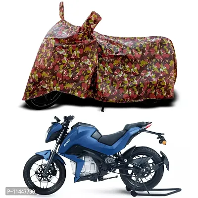 Waterproof Bike Cover For Tork Kratos Special Used For Dust Particle-Sun UV Rays-Water Drop-Indoor-Outdoor-Parking Full Body Protection(Army Multicolor)