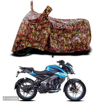 Waterproof Bike Cover For Bajaj Pulsar NS 125 STD Special Used For Dust Particle-Sun UV Rays-Water Drop-Indoor-Outdoor-Parking Full Body Protection(Army Multicolor)-thumb0