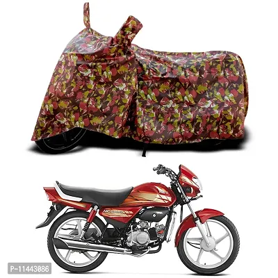 Waterproof Bike Cover For Hero HF Deluxe Kick Special Used For Dust Particle-Sun UV Rays-Water Drop-Indoor-Outdoor-Parking Full Body Protection(Army Multicolor)-thumb0