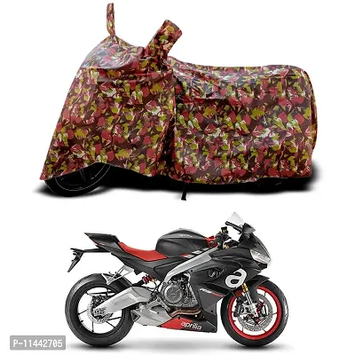 Waterproof Bike Cover For Aprilia RS 660 Special Used For Dust Particle-Sun UV Rays-Water Drop-Indoor-Outdoor-Parking Full Body Protection(Army Multicolor)