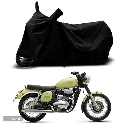 Classic Waterproof Bike Body Cover For Jawa Forty Two Lumos Special Used For Dust Particle-Sun UV Rays-Water Drop(Black)