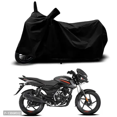 Classic Waterproof Bike Body Cover For Bajaj Pulsar 125-Drum Special Used For Dust Particle-Sun UV Rays-Water Drop(Black)