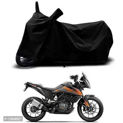 Classic Waterproof Bike Body Cover For KTM 390 Adventure Special Used For Dust Particle-Sun UV Rays-Water Drop(Black)