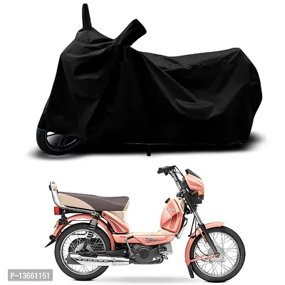 Classic Waterproof Scooty Body Cover For TVS XL100 Comfort i-Touch Special Used For Dust Particle-Sun UV Rays-Water Drop(Black)