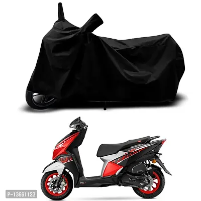 Classic Waterproof Scooty Body Cover For TVS NTORQ 125 Race XP Special Used For Dust Particle-Sun UV Rays-Water Drop(Black)