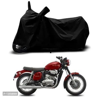 Classic Waterproof Bike Body Cover For Jawa Forty Two Comet Special Used For Dust Particle-Sun UV Rays-Water Drop(Black)