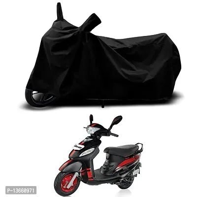 Classic Waterproof Scooty Body Cover For Mahindra Rodeo UZO Special Used For Dust Particle-Sun UV Rays-Water Drop(Black)