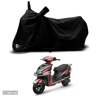 Classic Waterproof Scooty Body Cover For Tunwal Mini Lithino Special Used For Dust Particle-Sun UV Rays-Water Drop(Black)