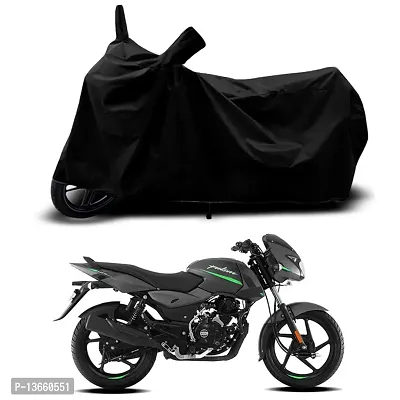 Classic Waterproof Bike Body Cover For Bajaj Pulsar 125-Disc Special Used For Dust Particle-Sun UV Rays-Water Drop(Black)-thumb0