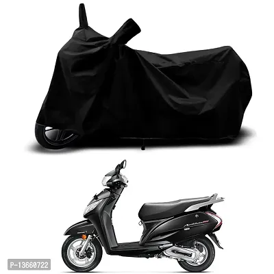 Classic Waterproof Scooty Body Cover For Honda Activa 125 OLD Special Used For Dust Particle-Sun UV Rays-Water Drop(Black)