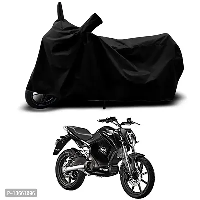 Classic Waterproof Bike Body Cover For Revolt RV400 STD Special Used For Dust Particle-Sun UV Rays-Water Drop(Black)