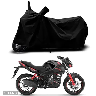 Classic Waterproof Bike Body Cover For Hero Xtreme 160R Disc Special Used For Dust Particle-Sun UV Rays-Water Drop(Black)