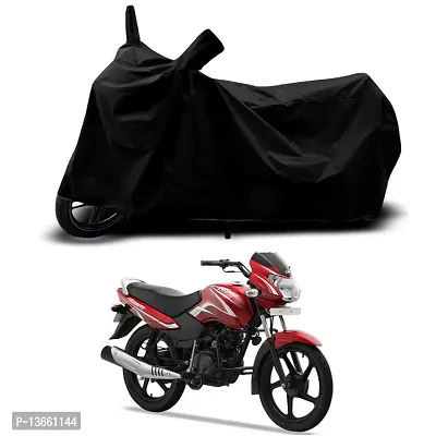 Classic Waterproof Bike Body Cover For TVS Sport BS6 Special Used For Dust Particle-Sun UV Rays-Water Drop(Black)