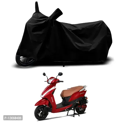 Classic Waterproof Scooty Body Cover For Ampere Magnus EX STD Special Used For Dust Particle-Sun UV Rays-Water Drop(Black)-thumb0