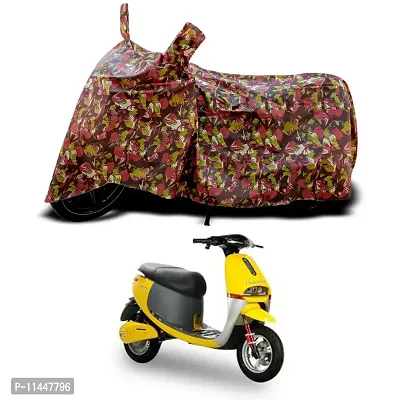 Waterproof Scooty Cover For Tunwal Lithino 2.0 Special Used For Dust Particle-Sun UV Rays-Water Drop-Indoor-Outdoor-Parking Full Body Protection(Army Multicolor)