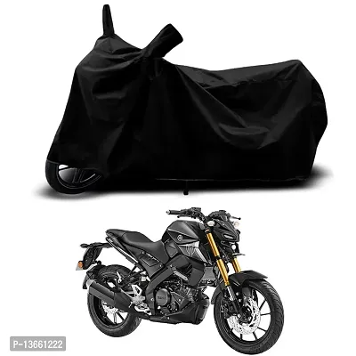 Classic Waterproof Bike Body Cover For Yamaha MT 15 V2 STD Special Used For Dust Particle-Sun UV Rays-Water Drop(Black)-thumb0