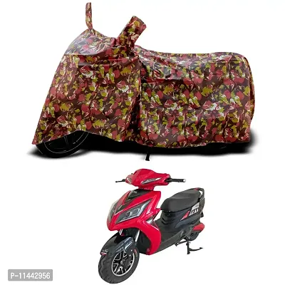 Waterproof Scooty Cover For EeVe Atreo STD Special Used For Dust Particle-Sun UV Rays-Water Drop-Indoor-Outdoor-Parking Full Body Protection(Army Multicolor)-thumb0